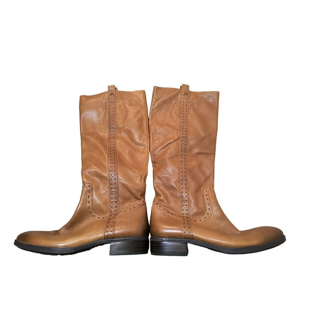 Sam Edelman Knee High Prina Fashion Boots Leather‎ Brown Women's Size 9M